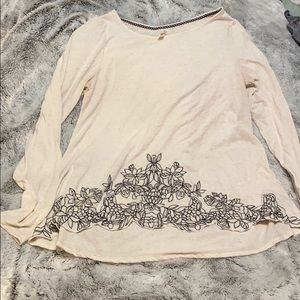 Embroidery long sleeve